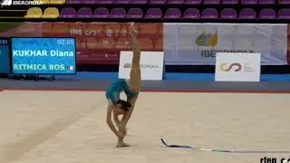 🥈Diana Kukhar cadete cinta- Rítmica Ros (CLM)