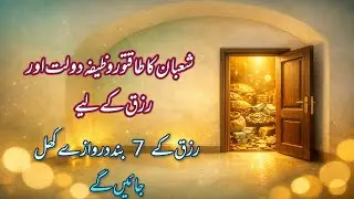 Powerful Shaban Wazifa for Wealth and Sustenance | 7 Closed Doors of Sustenance Will Be Opened