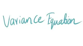 How to learn Variance formula | معادلة التباين