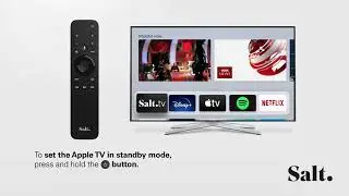 1. Turning on and turning off the Apple TV - Salt TV Remote 2.0