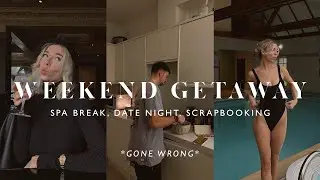 COUPLES WEEKEND GETAWAY TO A SPA BREAK *gone wrong* | cozy date night + baking cookies vlog