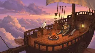 The Skybound Warrior&rsquo;s Respite ⚔️🔥 | Tranquil Nights Above the Clouds [Medieval Ambience] ✨🌌