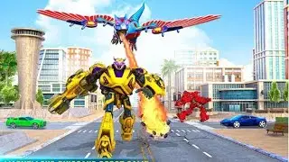 Flying Dino Transform Robot Part-6 | Amazing Dinosaur Robot Android GamePlay | By Game Crazy