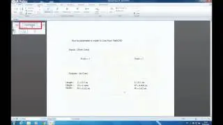 MathCAD worksheet for Creo parametric model [1]