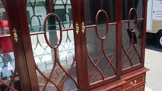 Mahogany Breakfront China Cabinet
