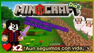 CONSEGU&Iacute; MI PRIMERA ESPADA Y HACEMOS UNA GRANAJA - MI🚫NOCRAFT - D&Iacute;A 2 #minecraft