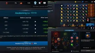 Darkness Rises Awakening level up 16 .17. new updete 60 days back login bonus