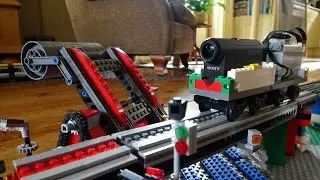 Train ride on the LEGO Train Brigde V2 layout