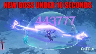 Genshin Impact - Albedo Event Boss Act 4 Under 10 seconds - Easiest Solo Mode - Dragonspine