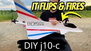 DIY RC Jet with Thrust Vectoring &ndash; Epic J-10C Test Flight!