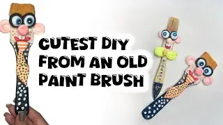 Cutest DIY From an old Paint Brush..