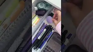 organize my desk + Pen drawer with me!! #shorts