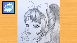 Easy anime drawing | how to draw anime girl easy step-by-step