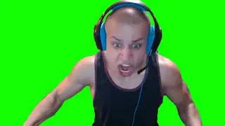 tyler 1 WOOO green screen
