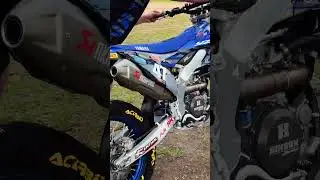 Quick AKRAPOVIC exhaust change for noise testing at #MXGP of Latvia!