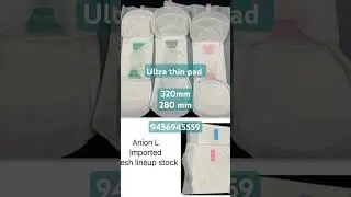 Ultra thin sanitary pad, Anion sanitary pad, 280 mm pad, #short, #femininehygieneproducts, #shorts,