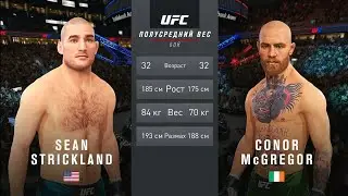 Sean Strickland vs Conor McGregor CPU vs CPU UFC 4