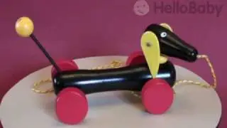 Brio Dachshund - Wooden Pull along toy