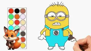 como dibujar y colorear a un Minion 