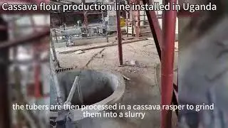 Uganda cassava flour production line cassava powder processing facility installed #uganda #cassava