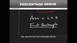 NUMBERS AND NUMERATION 5 (PERCENTAGE ERROR) #numbers #numeration #percentageerror #mathematics