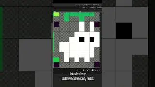 Newbie Pixel Art: BUNNY Rabbit (16th Pixel-a-Day) 8x8  | 25th Oct, 2025 #pixelart #pixelorama