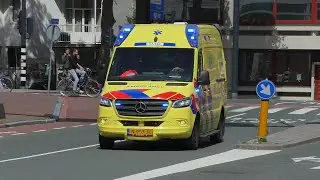 Verschillende Ambulances met spoed naar en van verschillende meldingen in Rotterdam e.o.