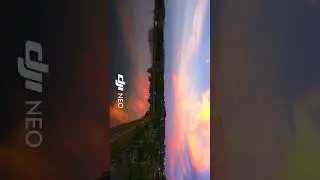 Detik2 Dji Neo terbang tipis - tipis diatas waduk PDAM kijang , #dji #fypシ゚viral #sunset