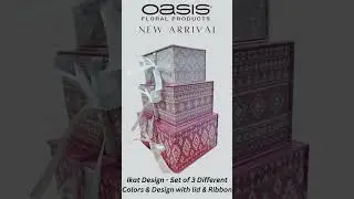 Boho Design Print & Ikat Design Print Paper Gift Boxes - Set of 3 for gift and packaging hamper