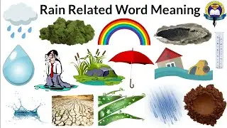 Rain Related Word Meaning | Rain Vocabulary | Rany Season Vocabulary | Easy English Learning Process