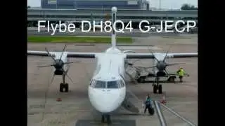 ONBOARD - FLYBE DH8Q4 Flight BE476 Manchester to Belfast City (FULL FLIGHT)