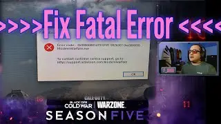 Call of Duty Warzone Season 5 Fatal Error Fix!