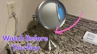 JERDON Tabletop Mirror Review - LED, 7X Magnification & Nickel Finish Tested