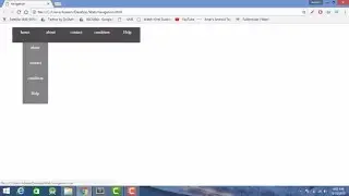 How to create Transparent Dropdown Menu/Navigation Bar in Html and CSS (Hindi/Urdu)