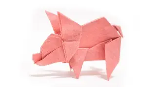 How to Make a Paper Peppa Pig - Origami Pig Tutorial