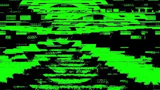 Green Screen TV Static Effect - Bad Signal Loop Noise