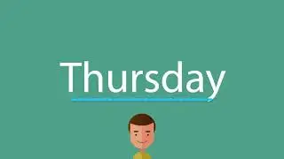 How to say Thursday