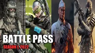 CODM SEASON 12 BATTLE PASS LEAKS | COD MOBILE SEASON 1 2022 CHARACTER AND WEAPONS SKIN