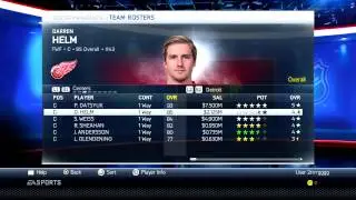 NHL 15 Roster Detroit Red Wings Final Update