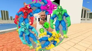 Franklin Playing As ALL EAGLE SPIDERMAN In INDIAN BIKE DRIVING 3D