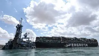 Frachter im Suez-Kanal soll freigebaggert werden
