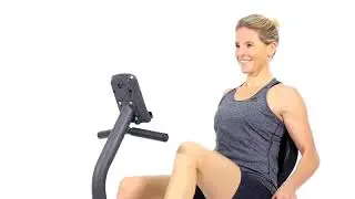 HAMMER CleverFold RC5 Liegeergometer, platzsparendes Fitnessfahrrad zum Klappen, Ergo Bequemsitz