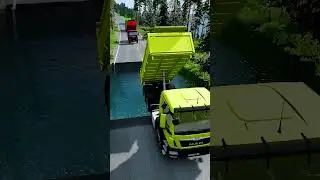 Dump trucks vs massive water pit #7 | #beamngdrive #beamnglive #waterpit