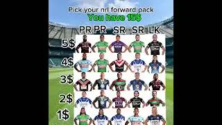 Pick your nrl forward pack