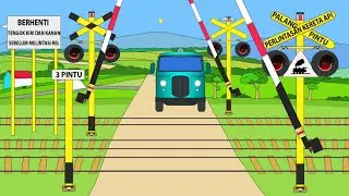 PALANG PINTU KERETA API 3 PINTU