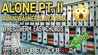 ALONE Pt. II Lyre Cover + Easy Chords Tutorial (Alan Walker & Ava Max)