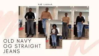 Fall Lookbook: Mom Jean Edition| Old Navy OG Curvy Straight Jeans| Easy Fall Outfit Ideas