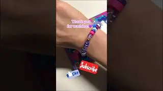 Making a Nerd candy inspired bracelet!💙💜🍭🍬
