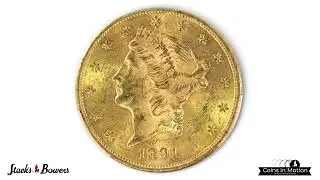 Eagerly Sought Low Mintage 1891-CC Liberty Head $20, Rare Mint State Quality for Such a Rare Coin