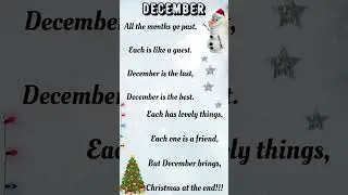 December | Poems in English | English Poems | #shorts